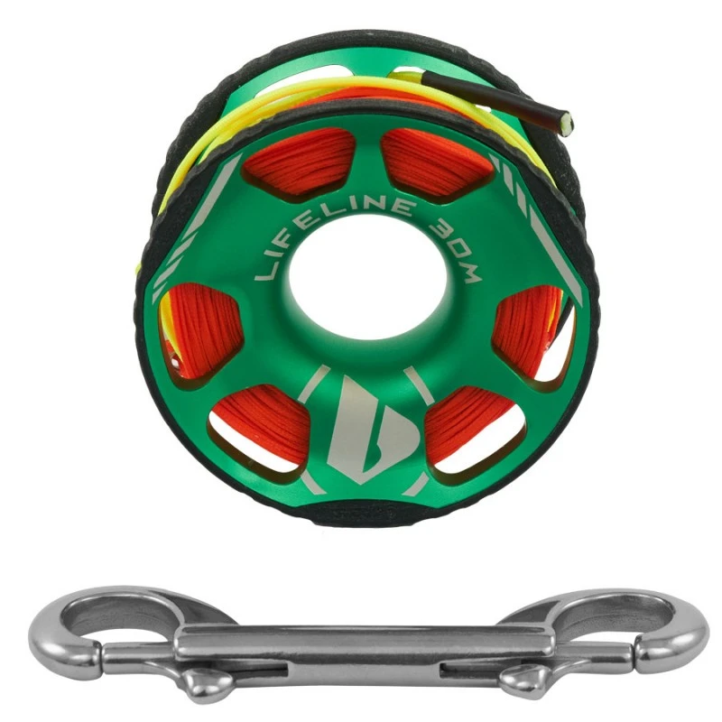 LIFELINE Dévidoir à Doigt 30m Aluminium - Apeks 1 LIFELINE Dévidoir à Doigt 30m Aluminium - Apeks