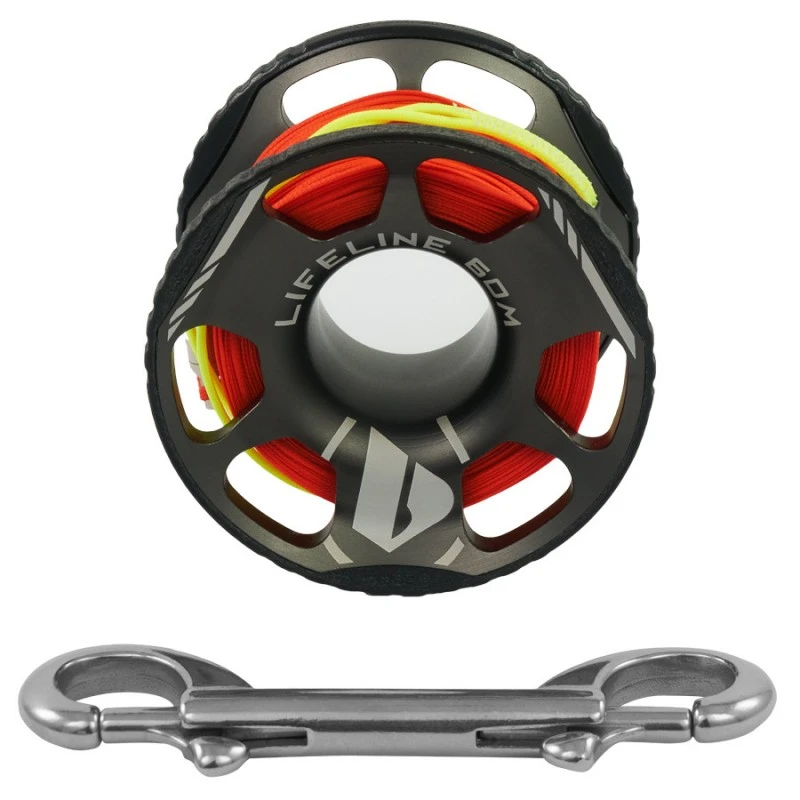 LIFELINE Dévidoir à Doigt 60m Aluminium - Apeks 1 LIFELINE Dévidoir à Doigt 60m Aluminium - Apeks