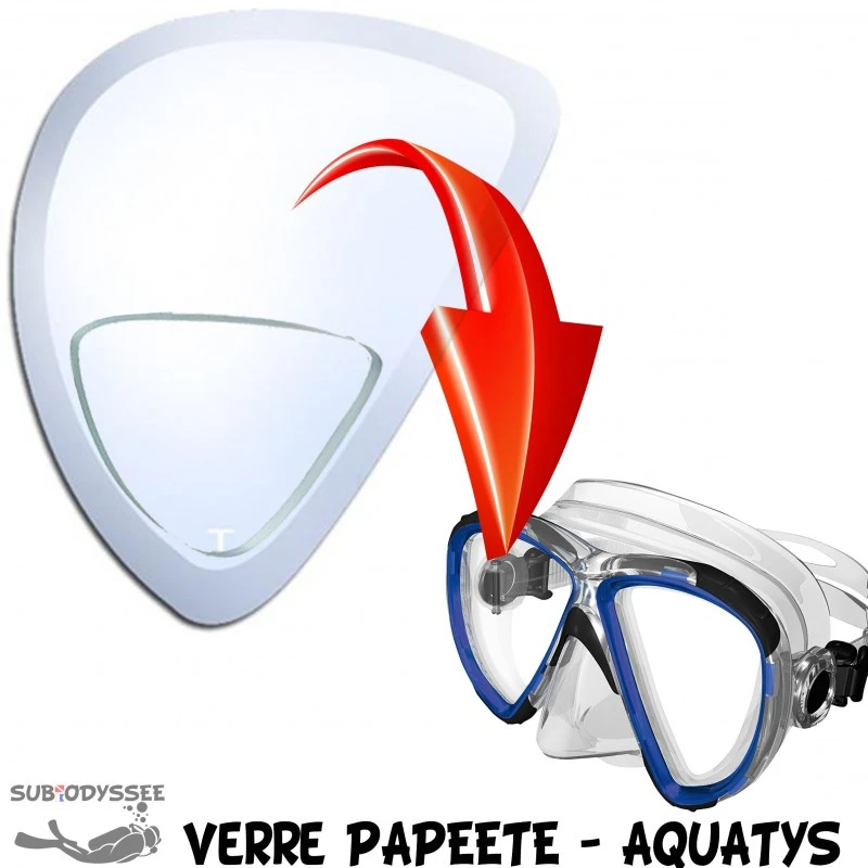 Verre Correcteur Masque PAPEETE Positif (+1.75 à +2.75) - Aquatys 1 Verre Correcteur Masque PAPEETE Positif (+1.75 à +2.75) - Aquatys