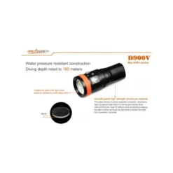 D900V Phare VIDEO 2200 Lumen - ORCA TORCH -Vitesse et Profondeur d900v phare video 2200 lumen orca torch 4