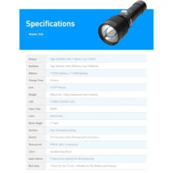 S26 Phare De Plongée 2600 Lumen - Divepro -Vitesse et Profondeur divepro phare plongee s26 sub odyssee lyon pas cher 7