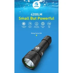 S40 Phare De Plongée 4200 Lumen - Divepro -Vitesse et Profondeur divepro phare plongee s40 sub odyssee lyon pas cher 4