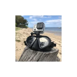 GP1 Masque Silicone Noir Avec Support Gopro - Beuchat -Vitesse et Profondeur gp1 masque silicone noir avec support gopro beuchat 3