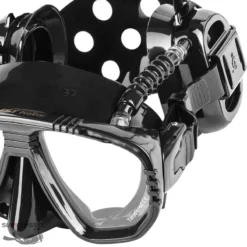 PROEAR Masque AVEC PROTECTION OREILLES ETANCHE Silicone Noir