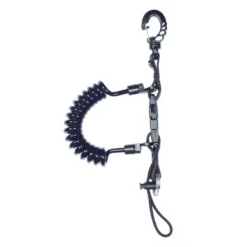 Cordon Spiralé Mousqueton Plastique Armé - Mares